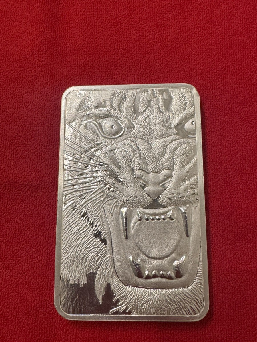 Royal Bengal Tiger 10oz Silver Bar PAMP MMTC Only 2500 minted! | eBay