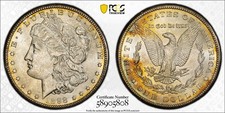 1898 O Morgan Silver Dollar $1 PCGS MS 63 (BEAUTIFUL TONING!!!)