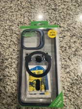Clear/Blue/Black TPU Magnetic Case w/ Ring Grip iPhone 15 Pro Max