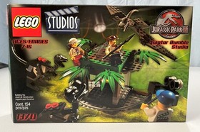 LEGO 1370 Jurassic Park III Raptor Rumble Studio 100% Complete + Manual & Box