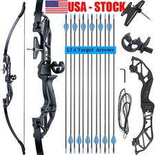 Archery 20-55lbs 53" Takedown Recurve Bow Arrows Set Beginner Shooting Practice