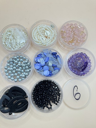 Mixed Beads & Charms Lot – Assorted Jewelry Making Supplies (6)