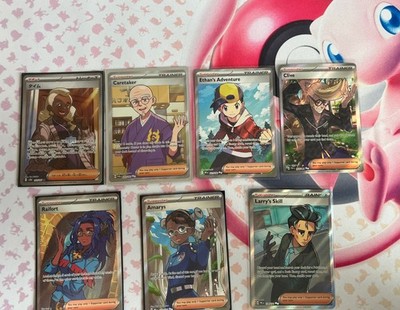  Pokémon Trainer Full Art 7 Card Bundle.
