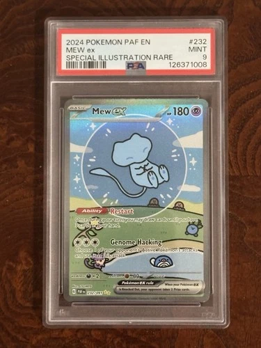 Mew ex 232/091 SV: Paldean Fates Special Illustration Rare Holo PSA 9 2024