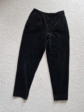 Damen Hose Samt Samthose Gr. 36 schwarz Vintage