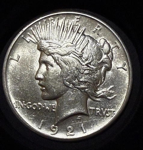 1921 Silver Peace Dollar Rare Bu