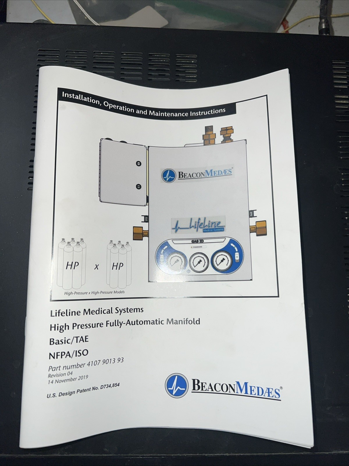 Lifeline Medical Systems H Pressure Fully-Automatic Manifold