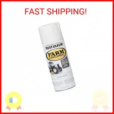 Rust-Oleum 280132 Farm & Implement Spray Paint, 12 oz, Gloss White