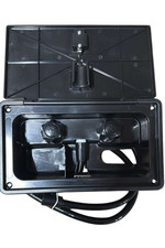 RV Exterior Shower Box Kit with Hose  Faucet   Black