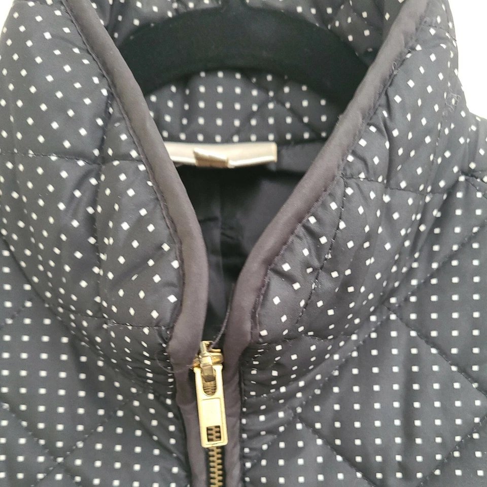 Kenar Vest Womens Quilted Puffer Black  ZIpper - Image 4 of 4