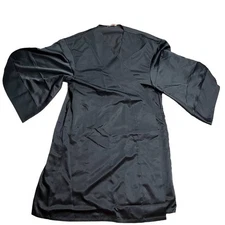 NWT ThirdLove Robe Silky Womens Sz OS Satin Short Sleeve Missing Tie Belt Black