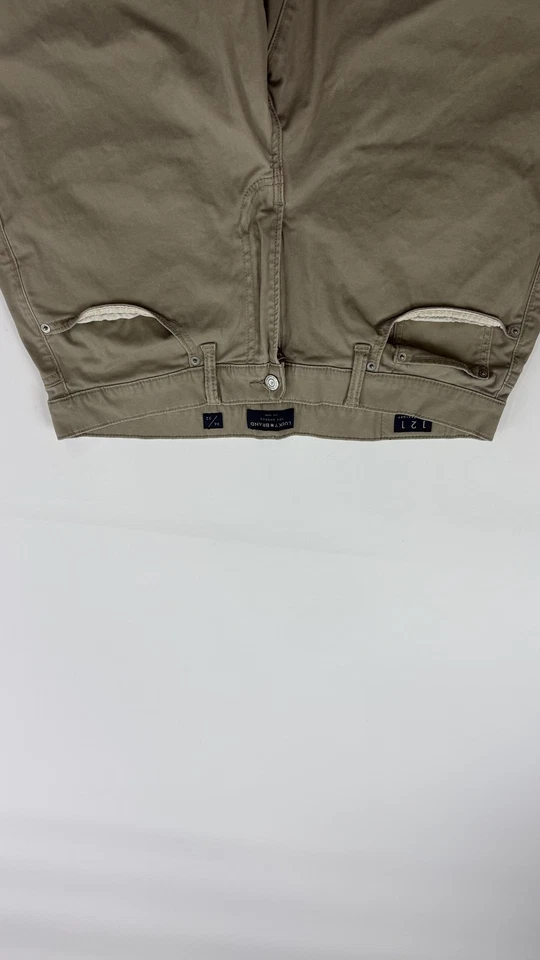 Lucky Brand Chino Pants Mens 36x32 Khaki Stretch Cotton Twill 121 Heritage - Image 2 of 4