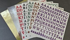 Vintage Creative Memories ABC/123 Stickers Greek Alphabet Stickers