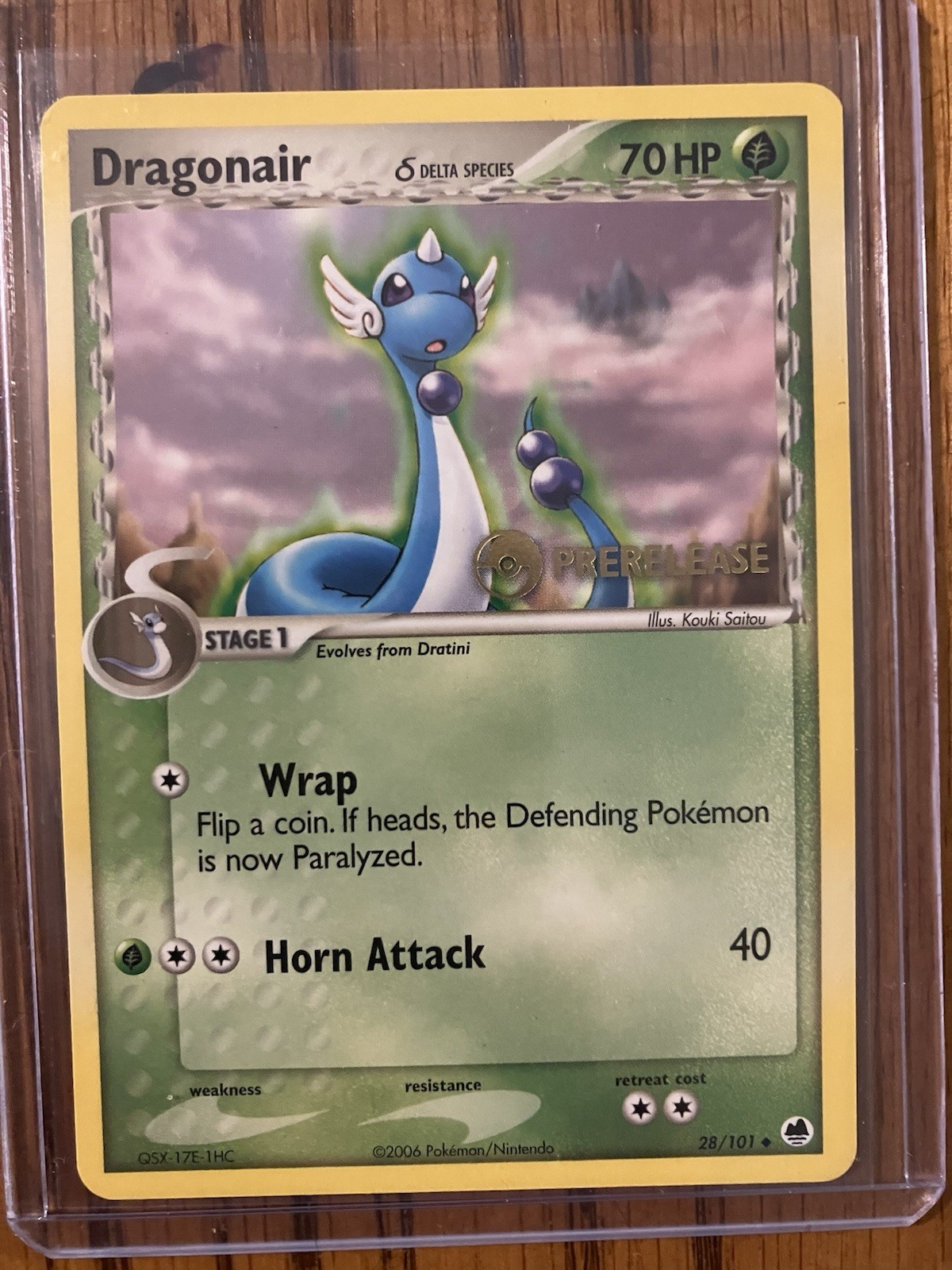 Dragonair 28/101 Prerelease Delta Species EX Dragon Frontiers NM Condition