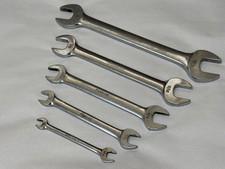 5 Pc Usa Snap-on Sae Double Open End Wrench Set 14 To 1316 Vo Series Vo506