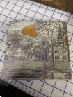 Vintage Letterpress Printing Block Church, Trees & other Houses 6”X5.75”