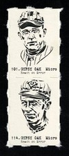 ROGERS HORNSBY - WEE WILLIE KEELER Uncut 2-Card Panels RARE Baseball MICRO Cards