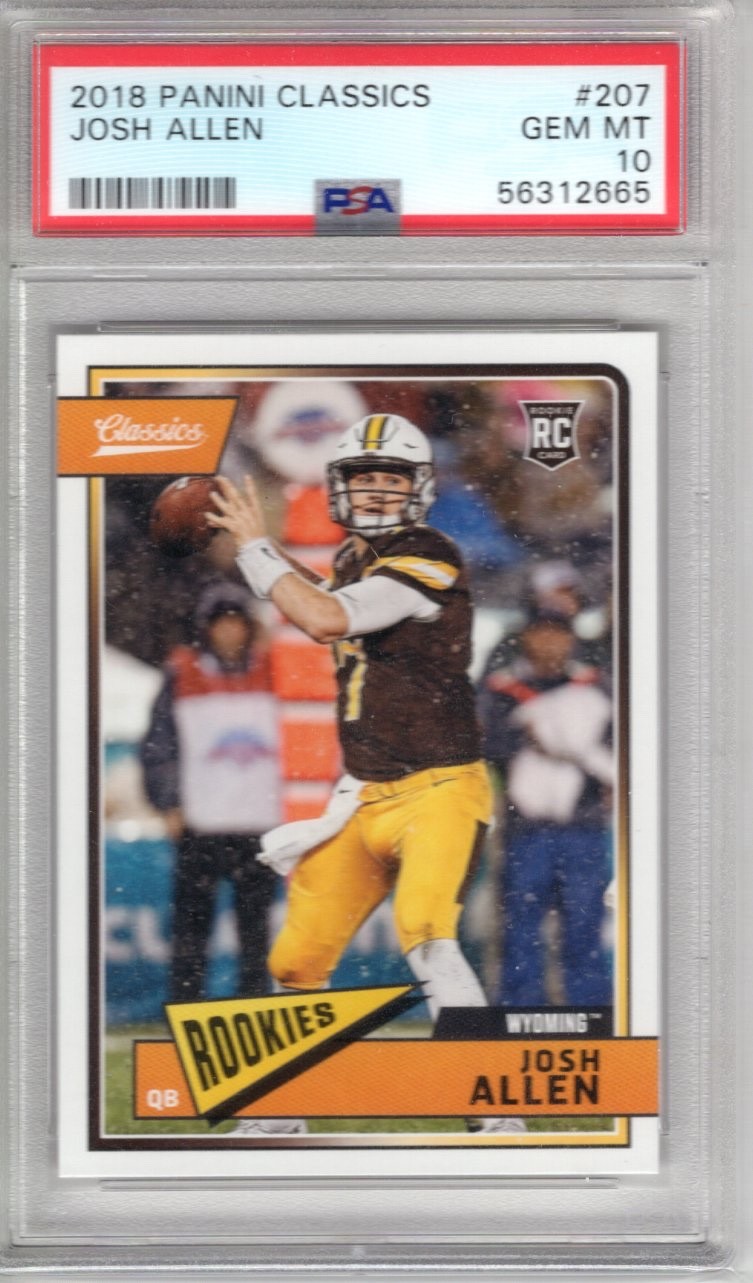 2018 Classics #207 Josh Allen RC Rookie PSA 10 Gem Mint