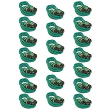 20 LOT PACK GREEN 6 ft foot 3 pin XLR M/F shielded microphone mic audio cables