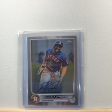 2022 TOPPS Chrome Baseball Ronnie Dawson base Rookie Autographs hard signed AUTO