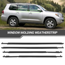 For TOYOTA LAND CRUISER PRADO 150 Series 2010-2020 Door Belt Molding Set 4pcs