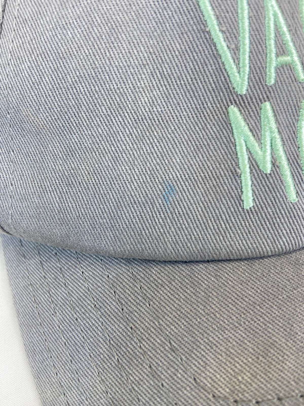 Womens Vacay Mode Baseball Cap Strapback Hat Gray… - image 10