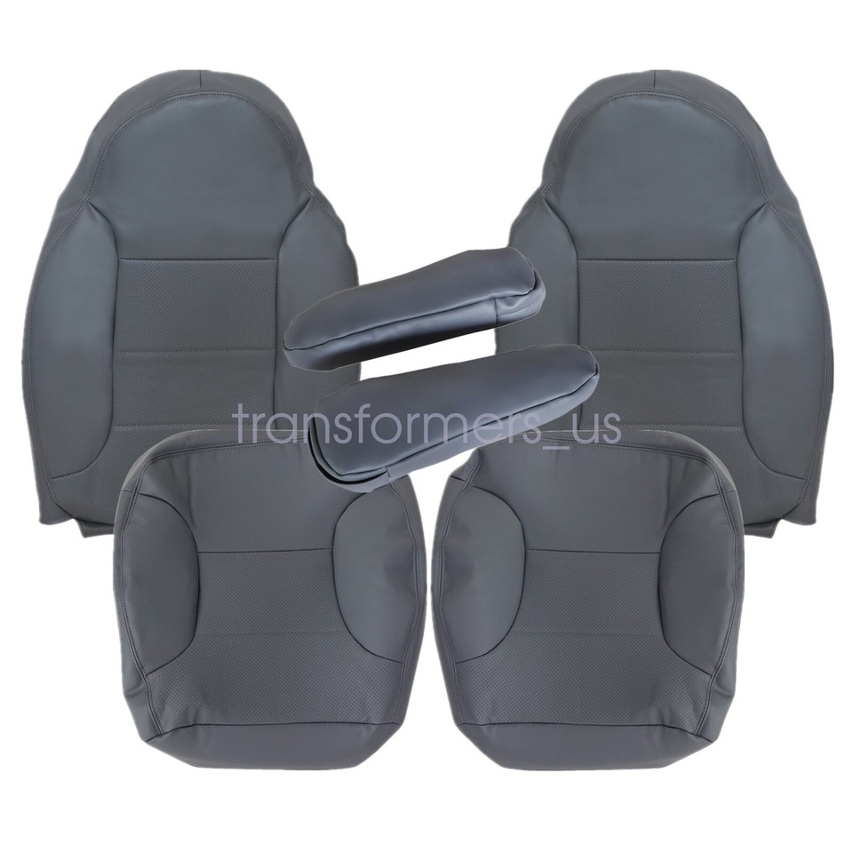 For 1992-1996 FORD Bronco Driver Passenger Leather Seat Cover Med Opal