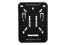 Kennzeichenhalter 135 x 110 Schwarz Für MOFA mit Wunschtext / Beschriftung Weiß