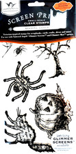 New Tattered Angels  Acrylic Stamps Vintage Seasons Halloween Haunting 6 Pieces
