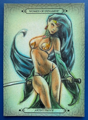 2014 BREYGENT WOMEN OF DYNAMITE JADE ARTIST PROOF AP SKIZZE von HUY TRUONG