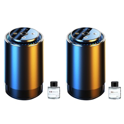 Car Air Humidifier Purifier Aroma Diffuser Aroma Air Freshener with LED Light