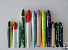 6" Cedar Plugs 6 Pieces & 4" Cedar Plugs 6 Pieces Unrigged 6 Colors COMBO