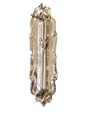 Silver Plate Mezuza Case for 4  Scroll, Free Shipping