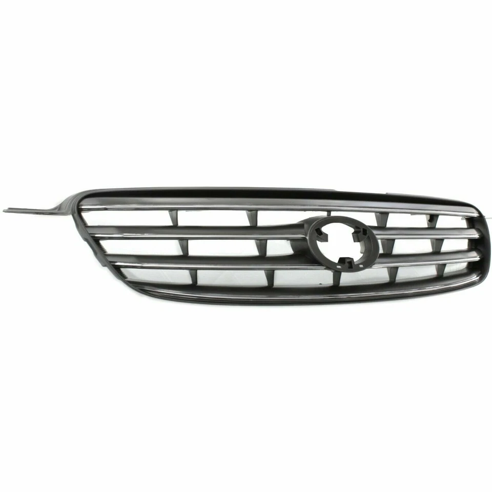 For 2003-2004 Toyota Corolla Front Grille & Fog Lamp Cover Textured Black & Gray - Imagem 3 de 4