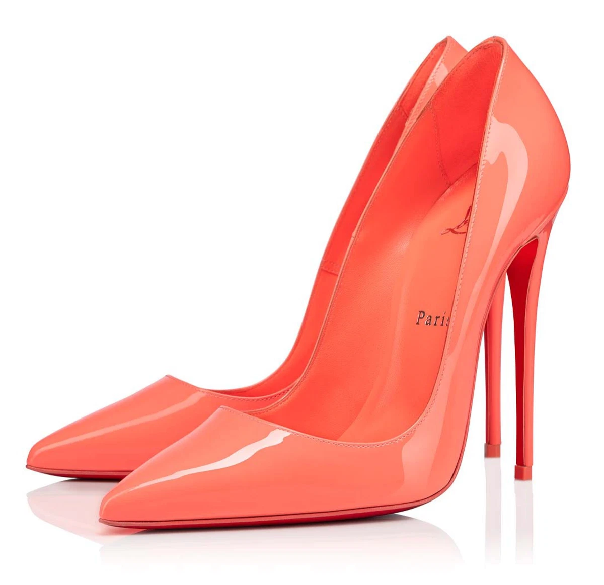 Louboutin orange heels sale
