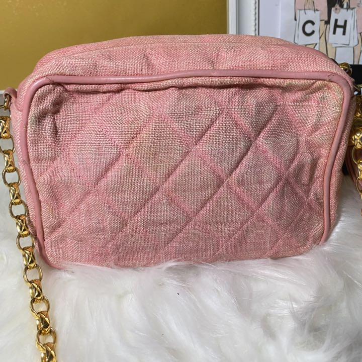 CHANEL CC Matelasse Chain Shoulder Bag Leather Rose Pink CHANEL CC Matelasse Chain Shoulder Bag Leather Rose Pink
