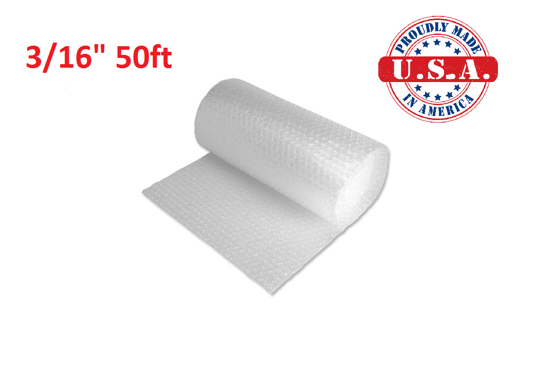 50 Ft Sealed Air Bubble Wrap® Roll 3/16" 12" Wide Perforated Every 12