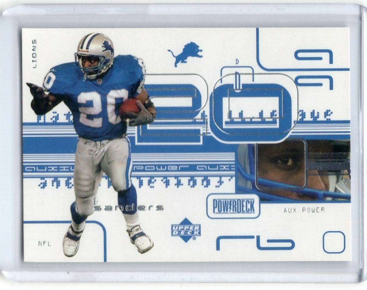 BARRY SANDERS 1999 Upper Deck Powerdeck AUXILIARY POWER #4 - LIONS