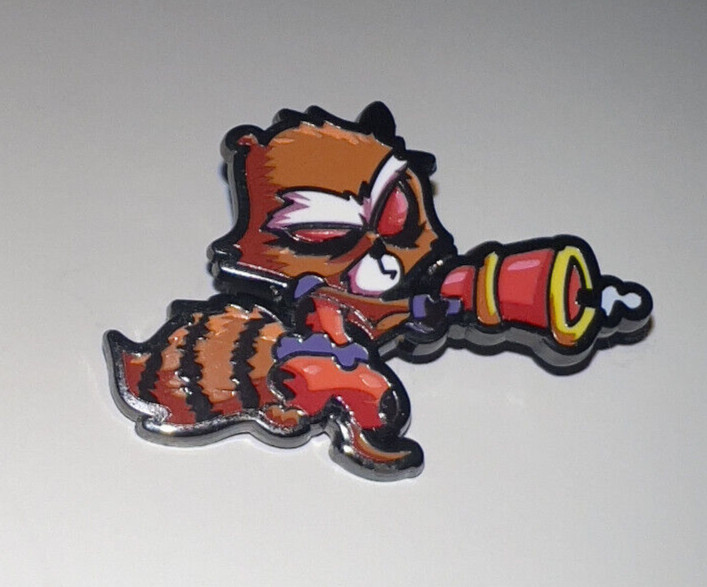 SDCC 2023 Exclusive Marvel Skottie Young Rocket Raccoon Enamel Pin