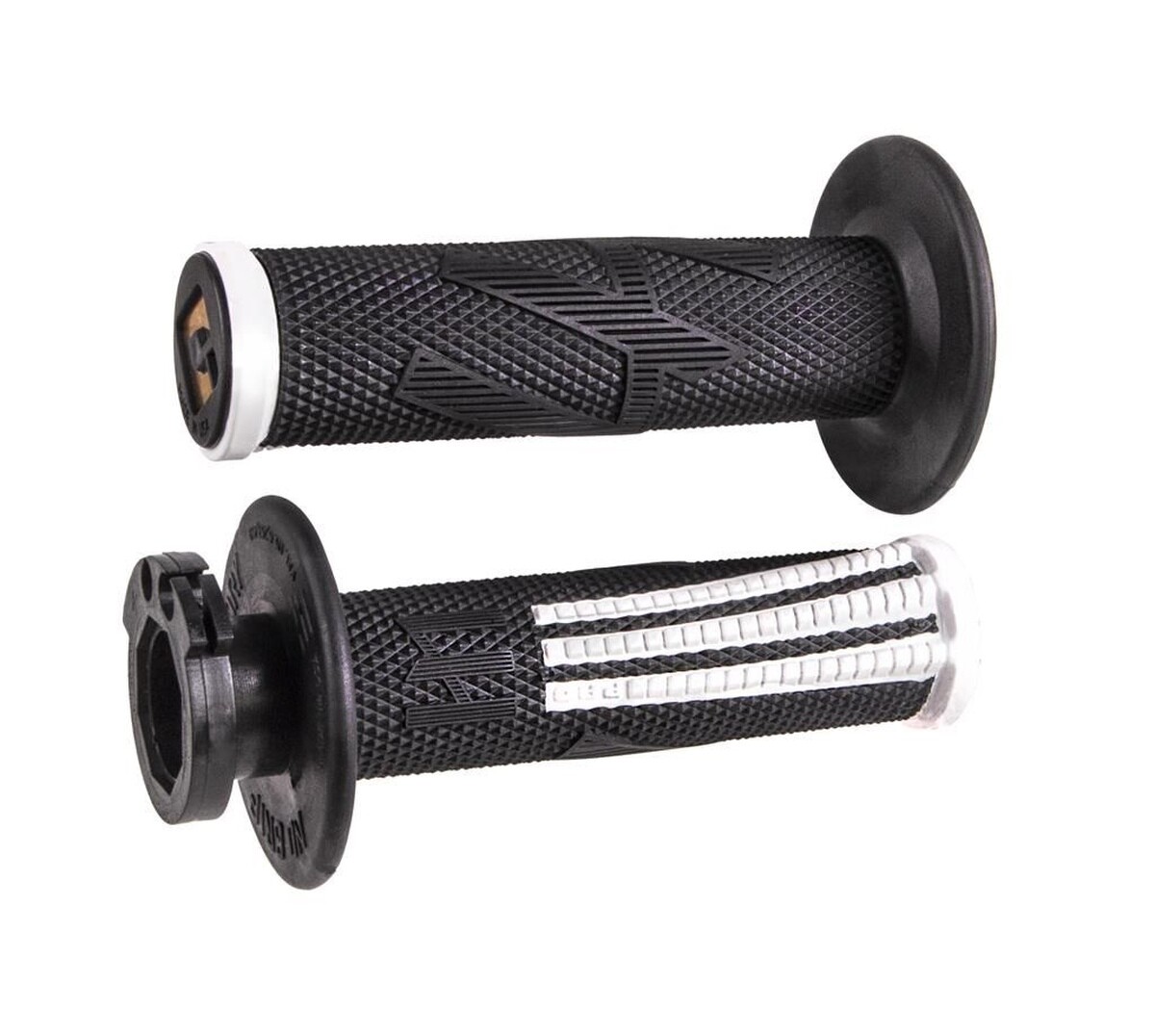 Poignées haut de gamme Off Road Emig Pro V2 Lock-On au design bicolore épuré