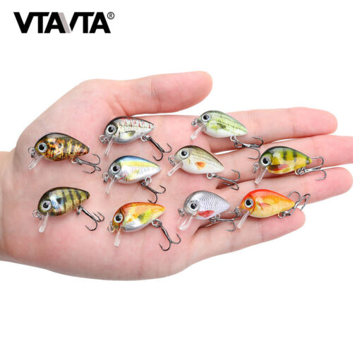 5pcs/lot Fishing Lures Mini Crankbait Colorful Lifelike Top Water Swimbait Bait - Picture 1 of 18