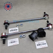 New 4PCS Front Sway Bar Link + Sway Bar Bushings For Toyota Sienna 2004-2010