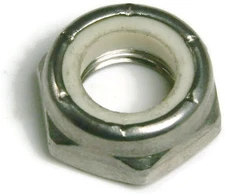 Stainless Steel Nylon Insert Jam Thin Lock Nut #8-32, Qty 100