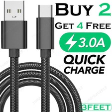 USB A to USB C Cable Type C Data Transfer 15W 3A Fast Charging Charger 3.28FEET
