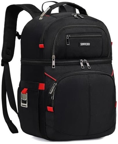 Insulated Cooler Backpack,Double Deck Leak Proof Cooler  Assorted Colors 