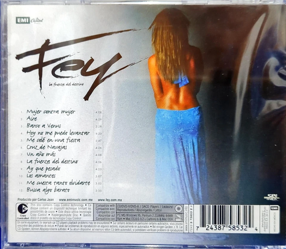 Fey – La Fuerza Del Destino (2004, CD) - Image 2 of 2