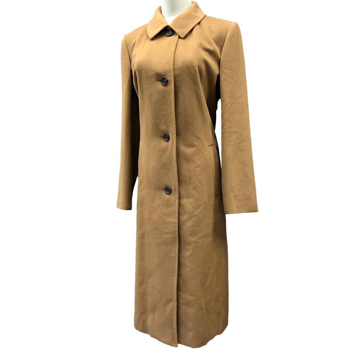 Aquascutum Women's convertible collar Coat, Camel, 42, CTSL/5906