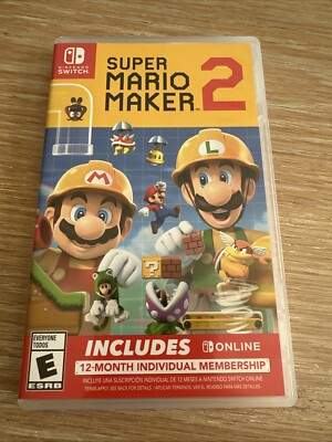 SUPER MARIO MAKER 2 WITH ONLINE SUBSCRIPTION NINTENDO SWITCH