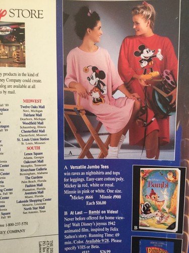 1989 THE DISNEY CATALOG “CELEBRATING THE NEW DISNEY MGM STUDIOS THEME PARK” - Picture 2 of 2