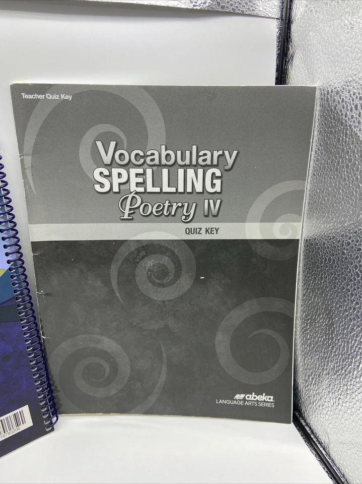 Abeka Vocabulary Spelling Poetry IV Quiz Key Grade 10 - 5th Edition Teacher Key - Image 3 of 4